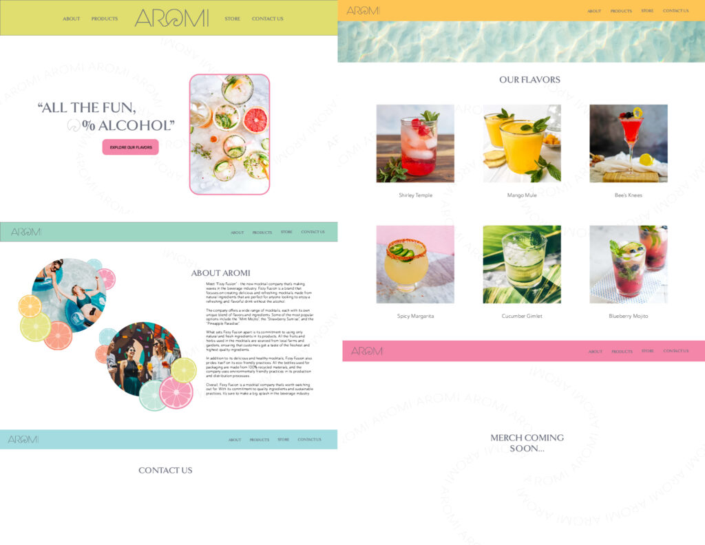 website mockup