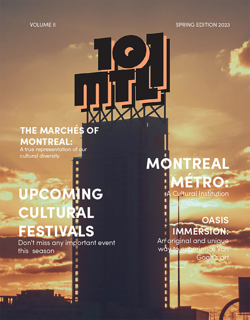 magazine cover for 101 MTL