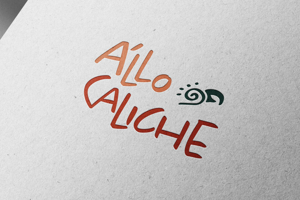 a'llo caliche logo mockup