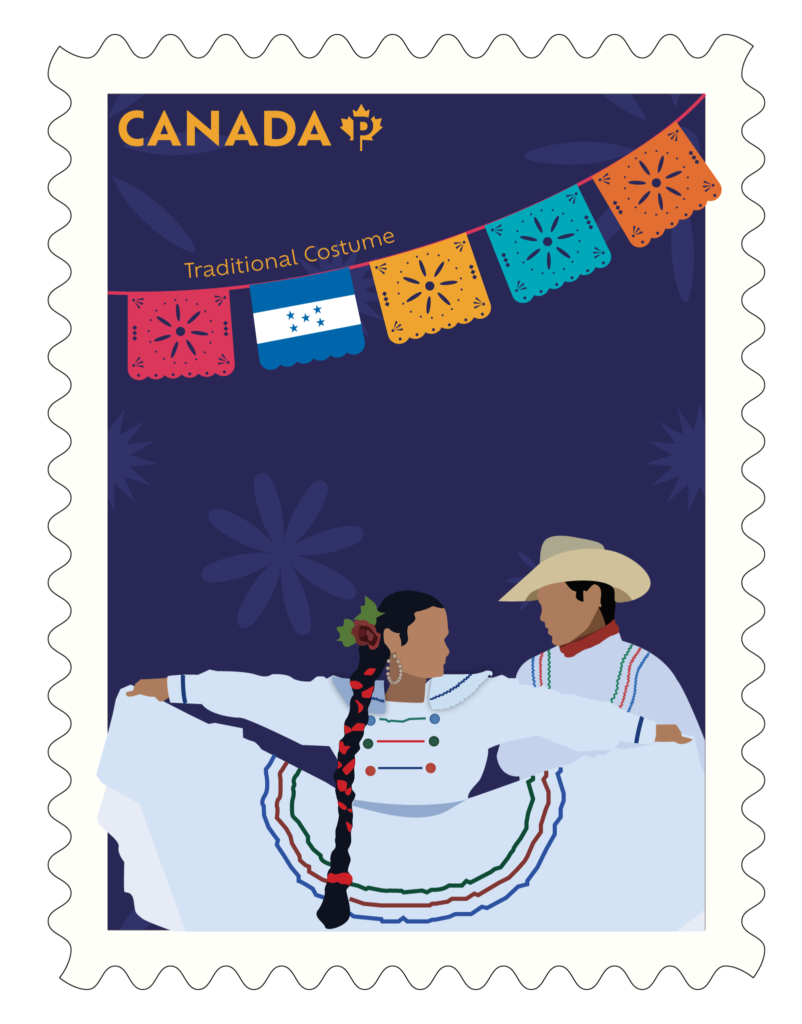 stamp illustration - honduras